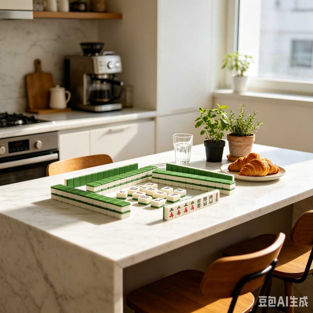 decorative text mahjong set